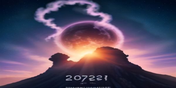 2026年暑期档院线大片在91影视平台同步上线，电影院幕布上投影出壮观的科幻宇宙场景，观众席灯光昏暗氛围热烈